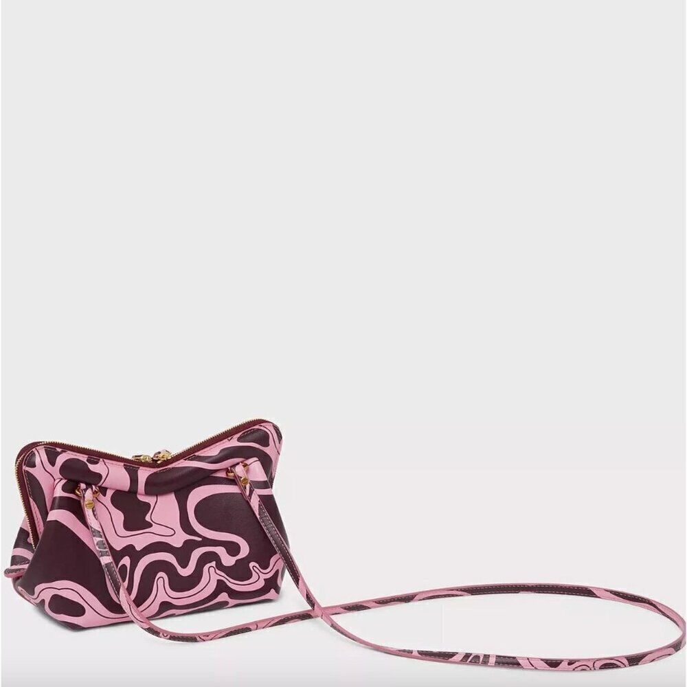 MANSUR GAVRIEL Mini M Frame Bag Flamingo Plum Womens Size OS - Picture 3 of 16